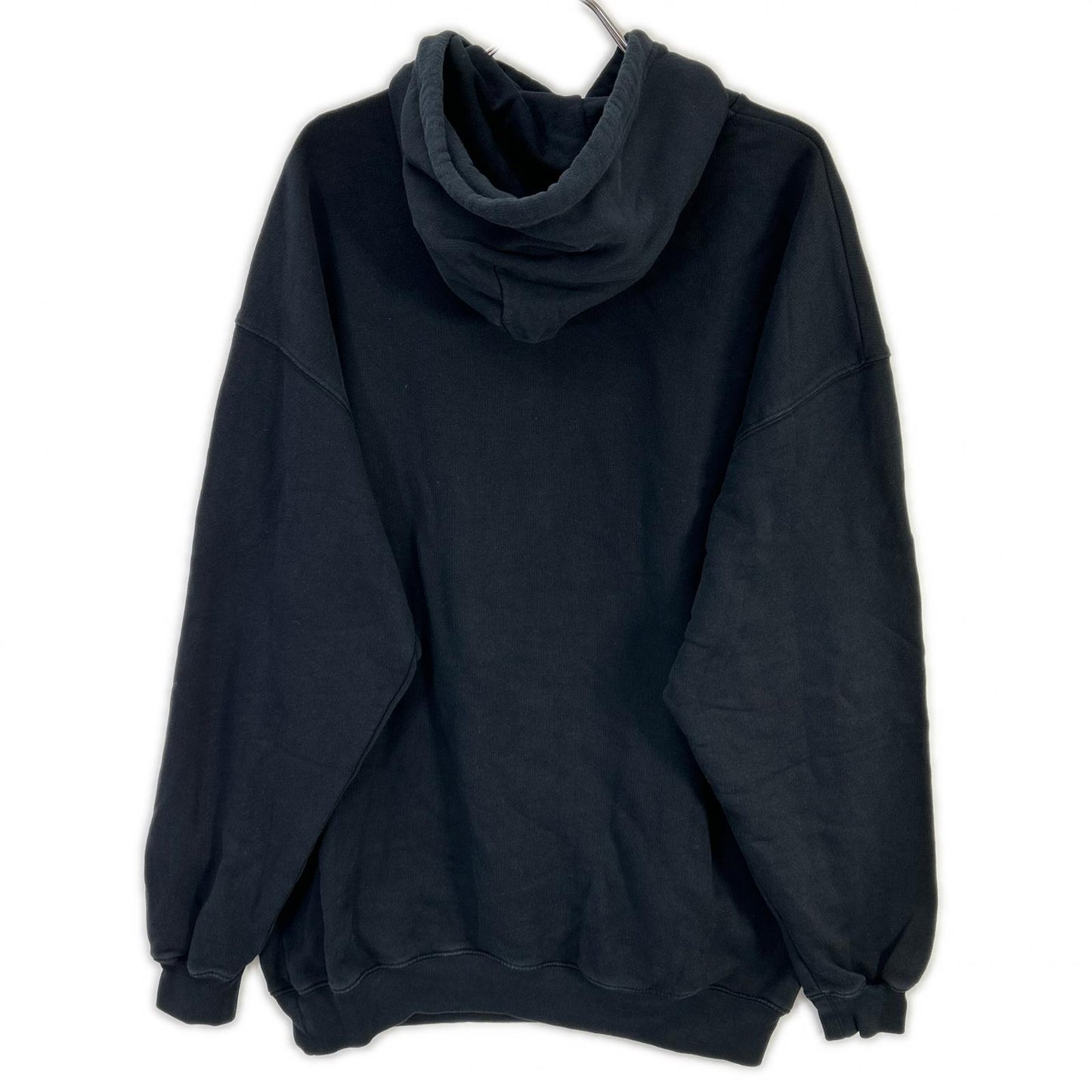 BALENCIAGA バレンシアガ 19年 570792 ブラック BBロゴ プリンテッドフーディー トップス