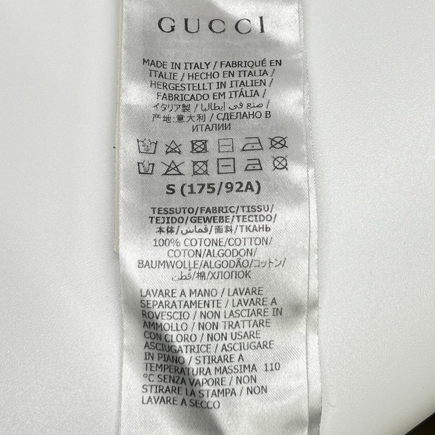 GUCCI グッチ 655459 ホワイト ロゴ ナンバリング クルーネック フットボール Tシャツ トップス