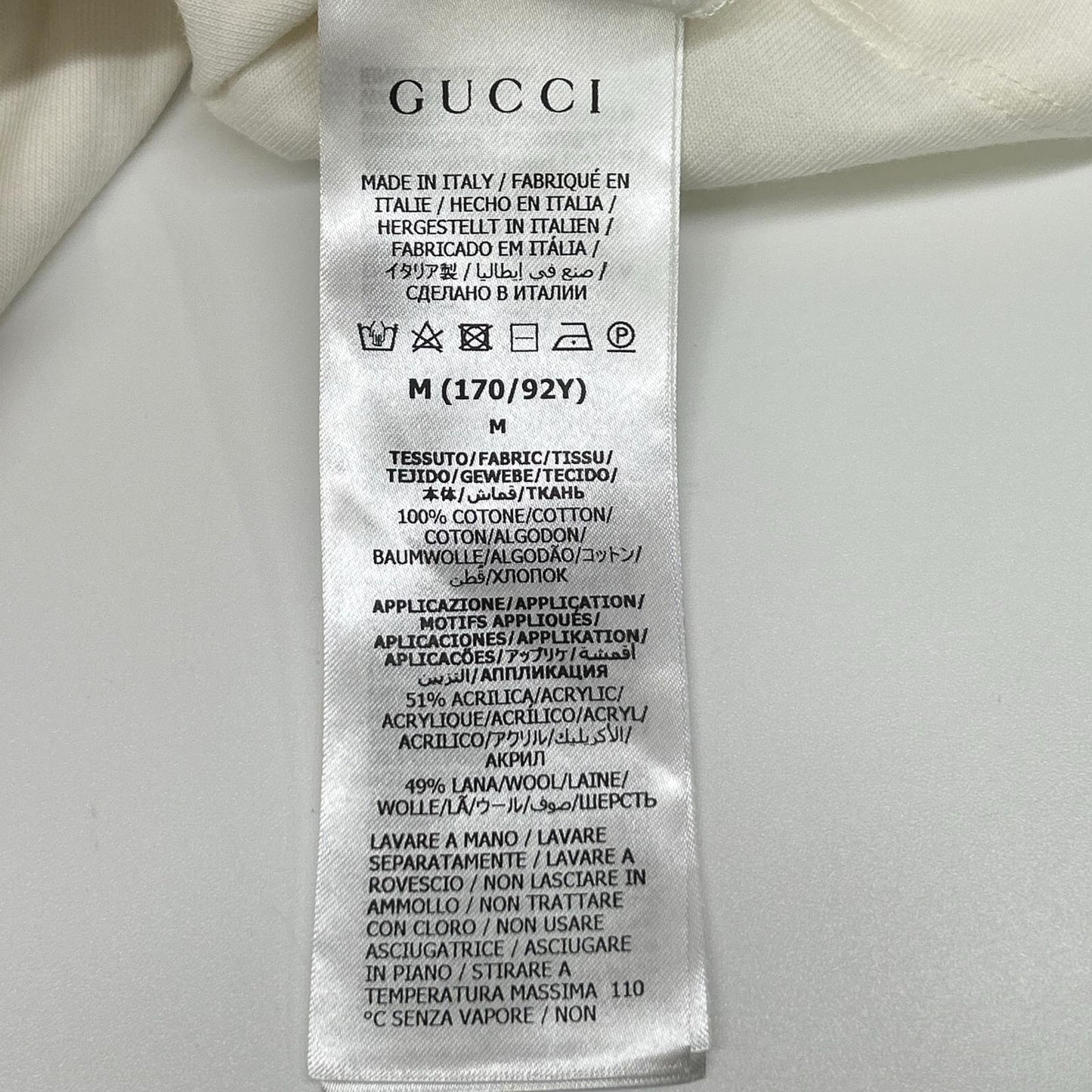 GUCCI グッチ 717422 23SS ホワイト テディベア Tシャツ トップス