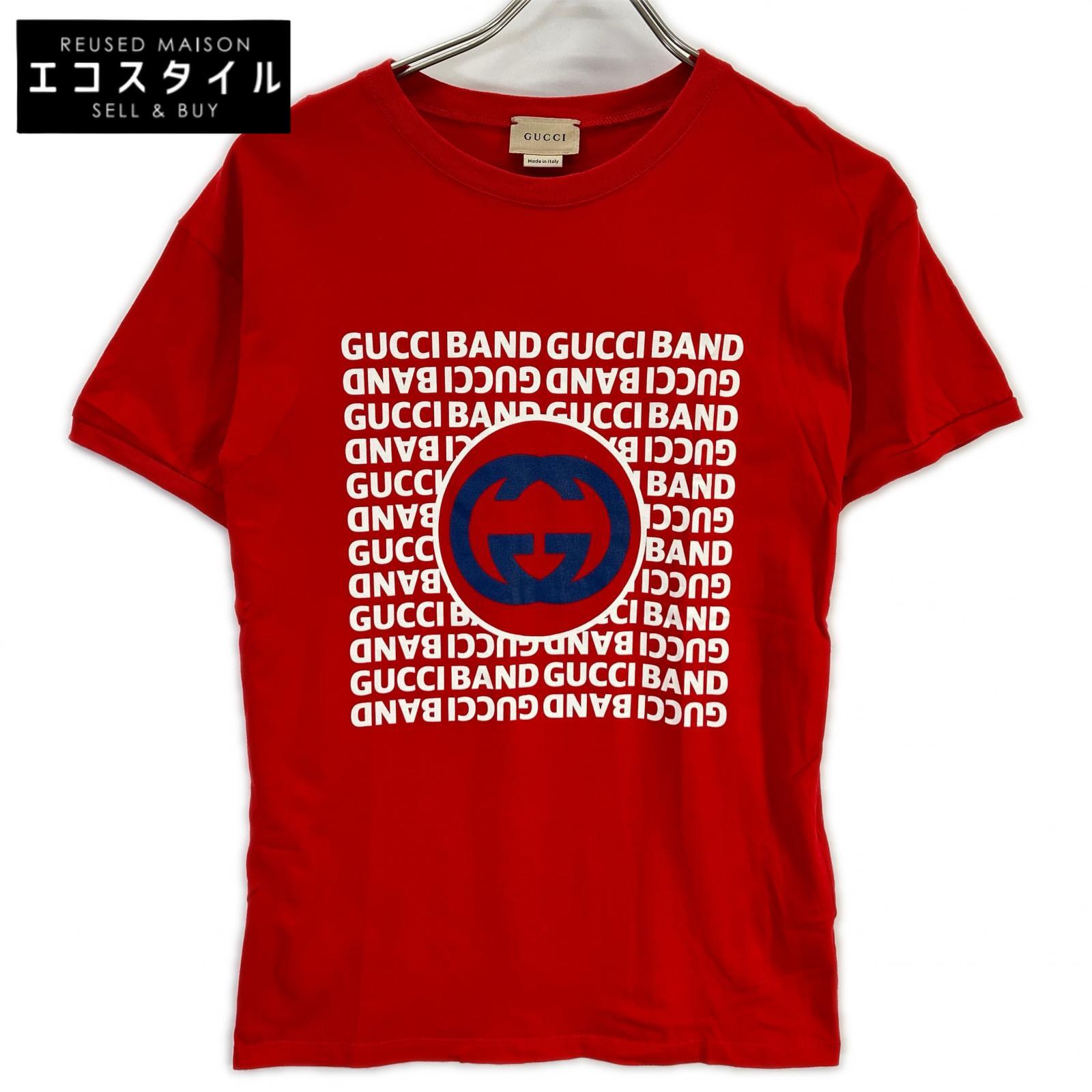 GUCCI グッチ 547865 レッド ロッキングG Tシャツ トップス
