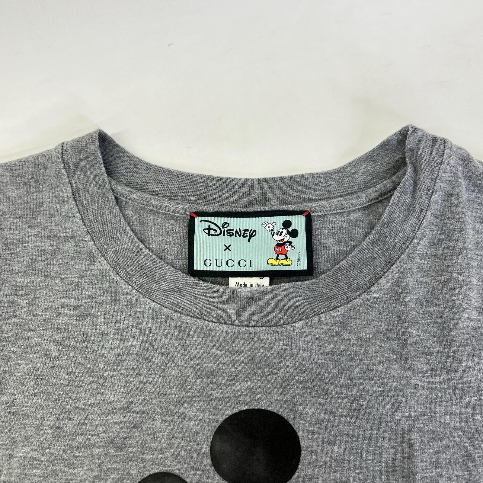 GUCCI グッチ 565806 ×Disny グレー ミッキー Tシャツ トップス