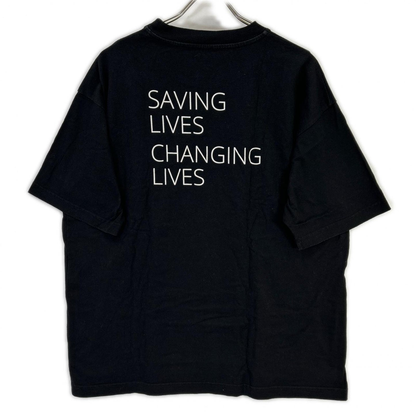 BALENCIAGA バレンシアガ 18年 541784 ブラック WFP プリント Tシャツ トップス