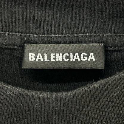 BALENCIAGA バレンシアガ 18年 541784 ブラック WFP プリント Tシャツ トップス