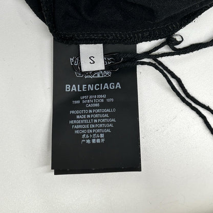 BALENCIAGA バレンシアガ 18年 541784 ブラック WFP プリント Tシャツ トップス