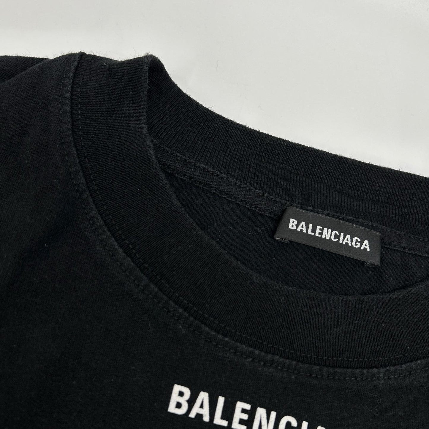 BALENCIAGA バレンシアガ 18年 541784 ブラック WFP プリント Tシャツ トップス