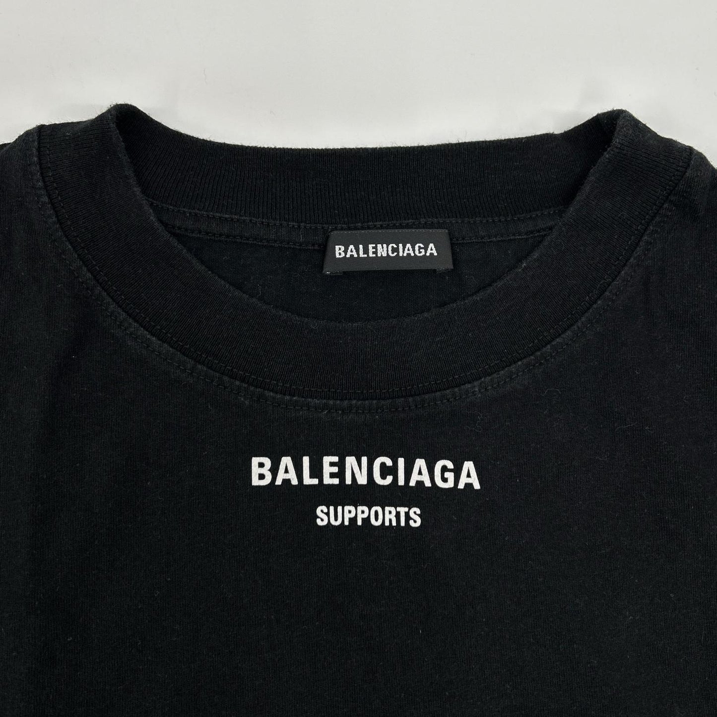 BALENCIAGA バレンシアガ 18年 541784 ブラック WFP プリント Tシャツ トップス