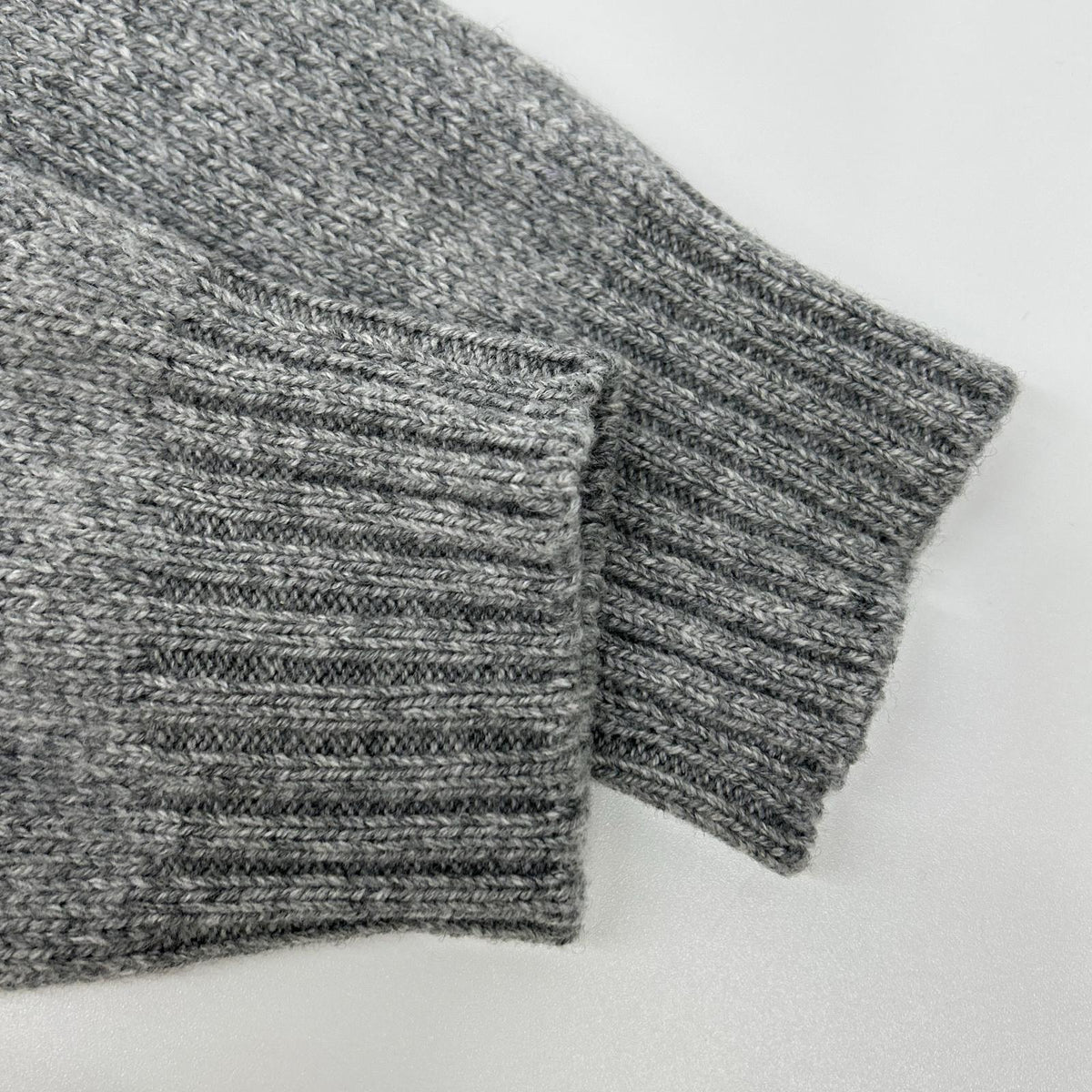 PRADA Prada 22AW P26472 gray cashmere-blend mock-neck knit sweater top