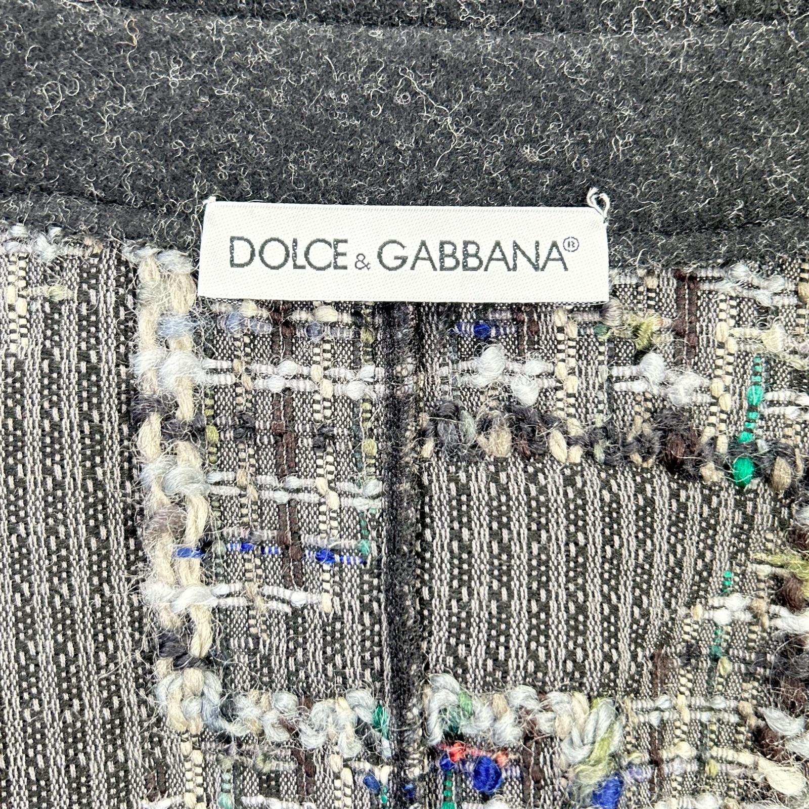 DOLCE&GABBANA ドルチェアンドガッバーナ ミックスツイードジャケット ジャケット