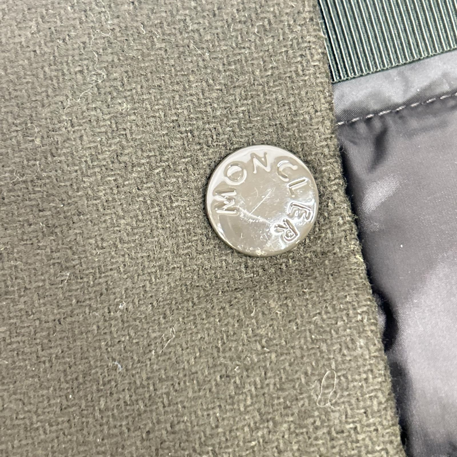 MONCLER モンクレール 15年 カーキ ダウン切り替え ウール ショートパンツ ボトムス