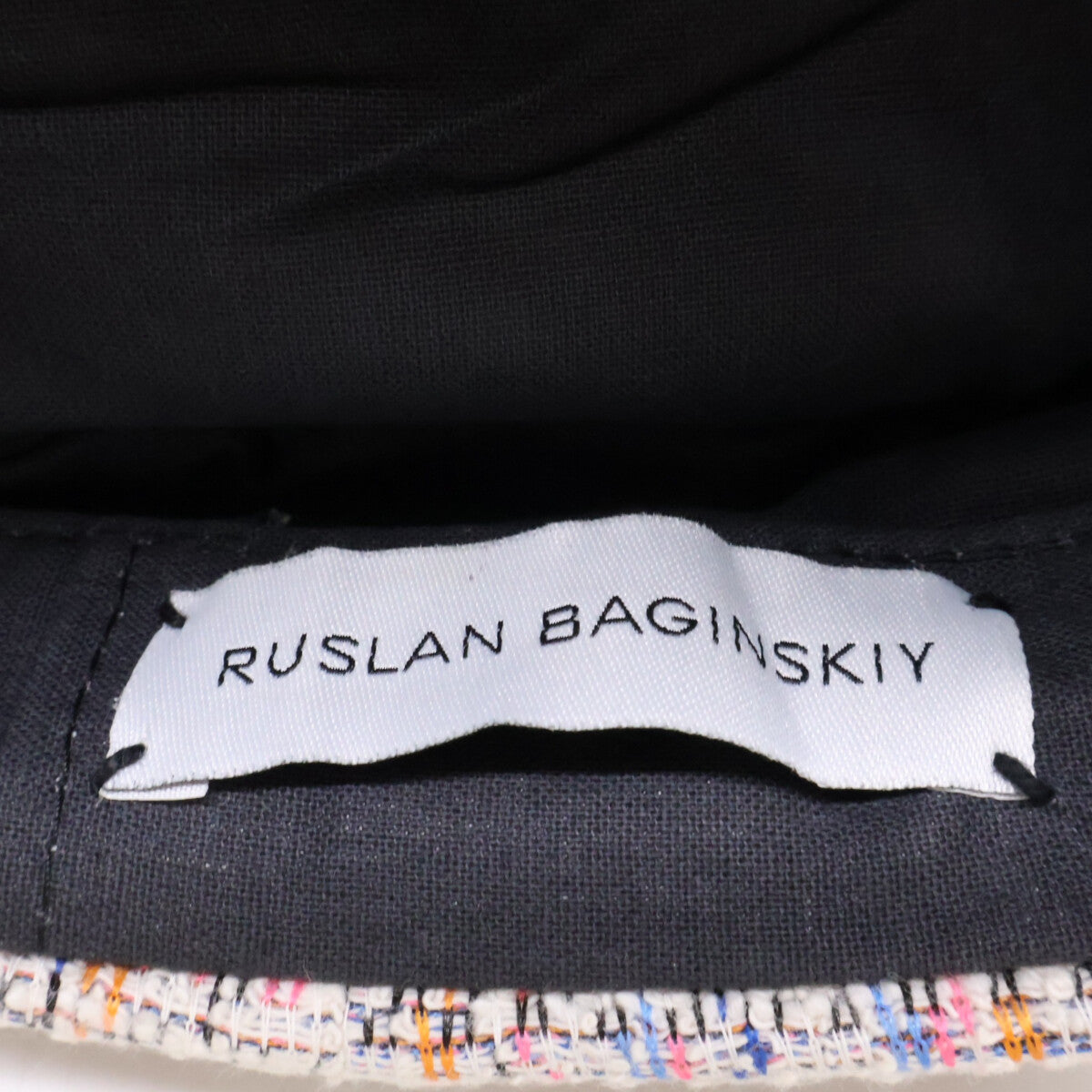 RUSLAN BAGINSKIY ラスランバジンスキー ツイード ベイカーボーイ キャスケット 帽子
