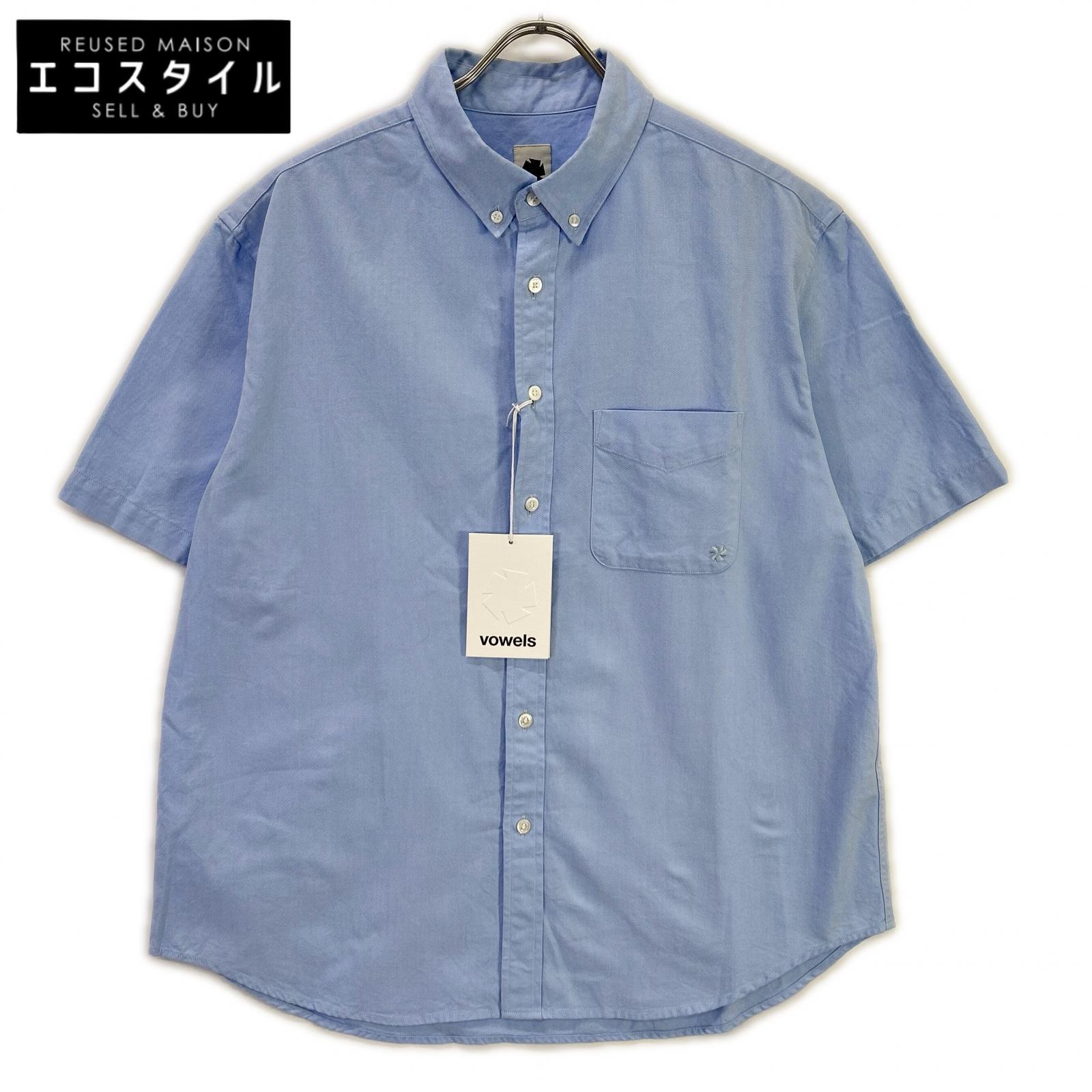 vowels バウルズ 25SS ブルー 半袖シャツ トップス
