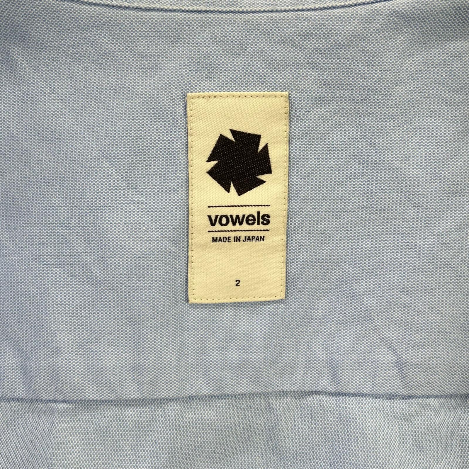 vowels バウルズ 25SS ブルー 半袖シャツ トップス