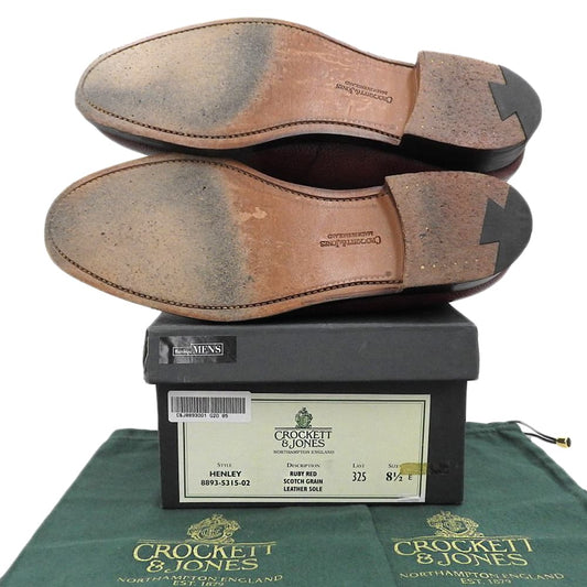 Crockett&Jones クロケット＆ジョーンズ ラスト325 HENLEY シューズ メンズ RUBY RED ルビーレッド 8 1/2E 8893 シューズ