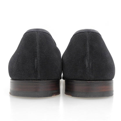 Crockett&Jones Crockett&Jones NAVY SUEDE last 314 RICHMOND penny loafers 8 1/2E 6018 shoes