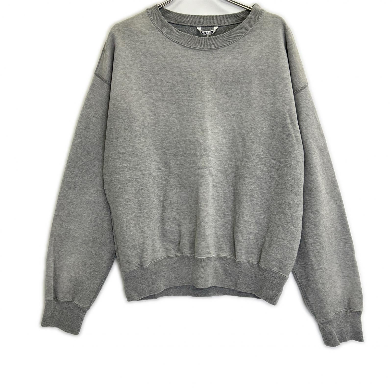 AURALEE オーラリー 【美品】A25AP02MS PRODUCT DYED PIMA LIGHT SWEAT P/O クルーネック スウェットシャツ トップス