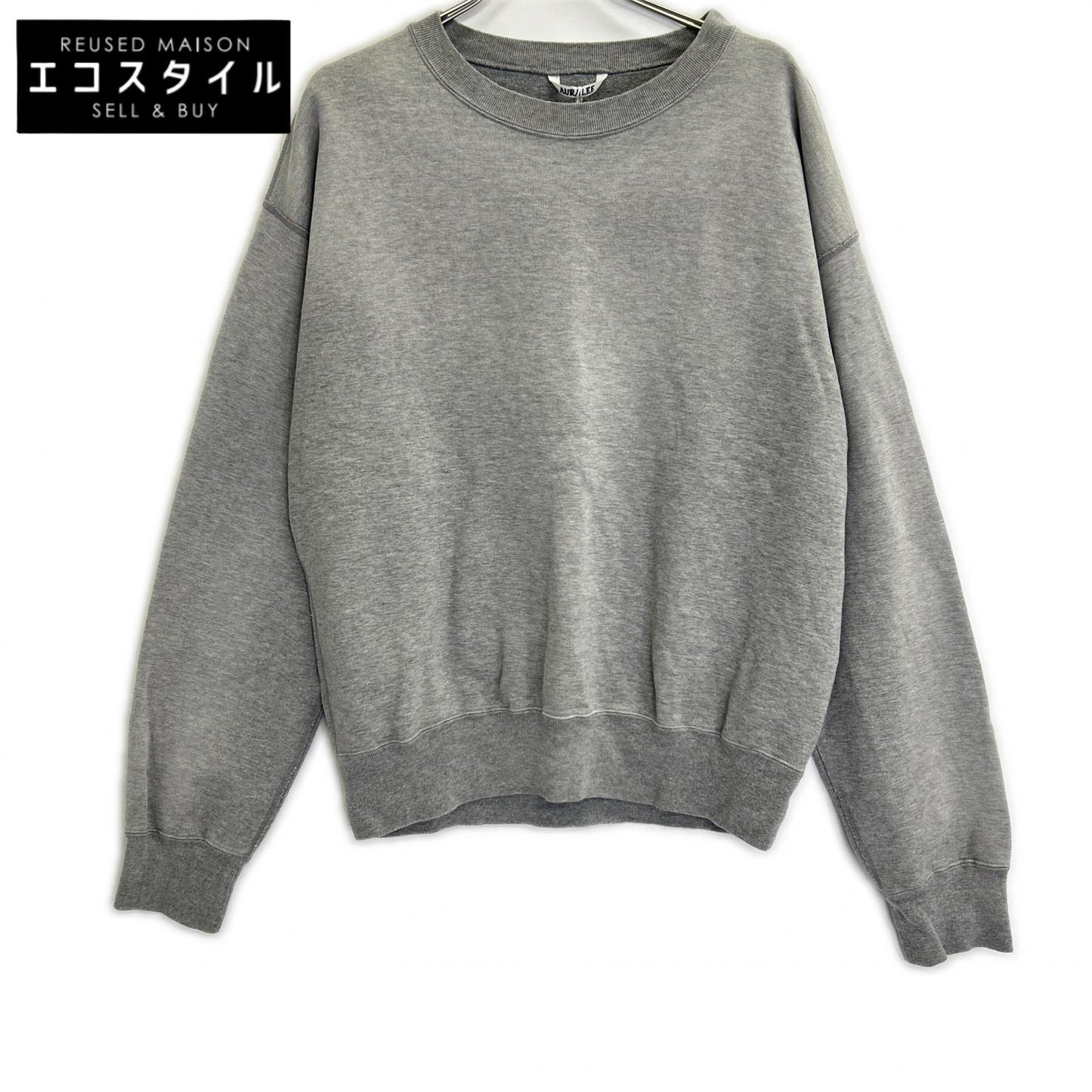 AURALEE オーラリー 【美品】A25AP02MS PRODUCT DYED PIMA LIGHT SWEAT P/O クルーネック スウェットシャツ トップス