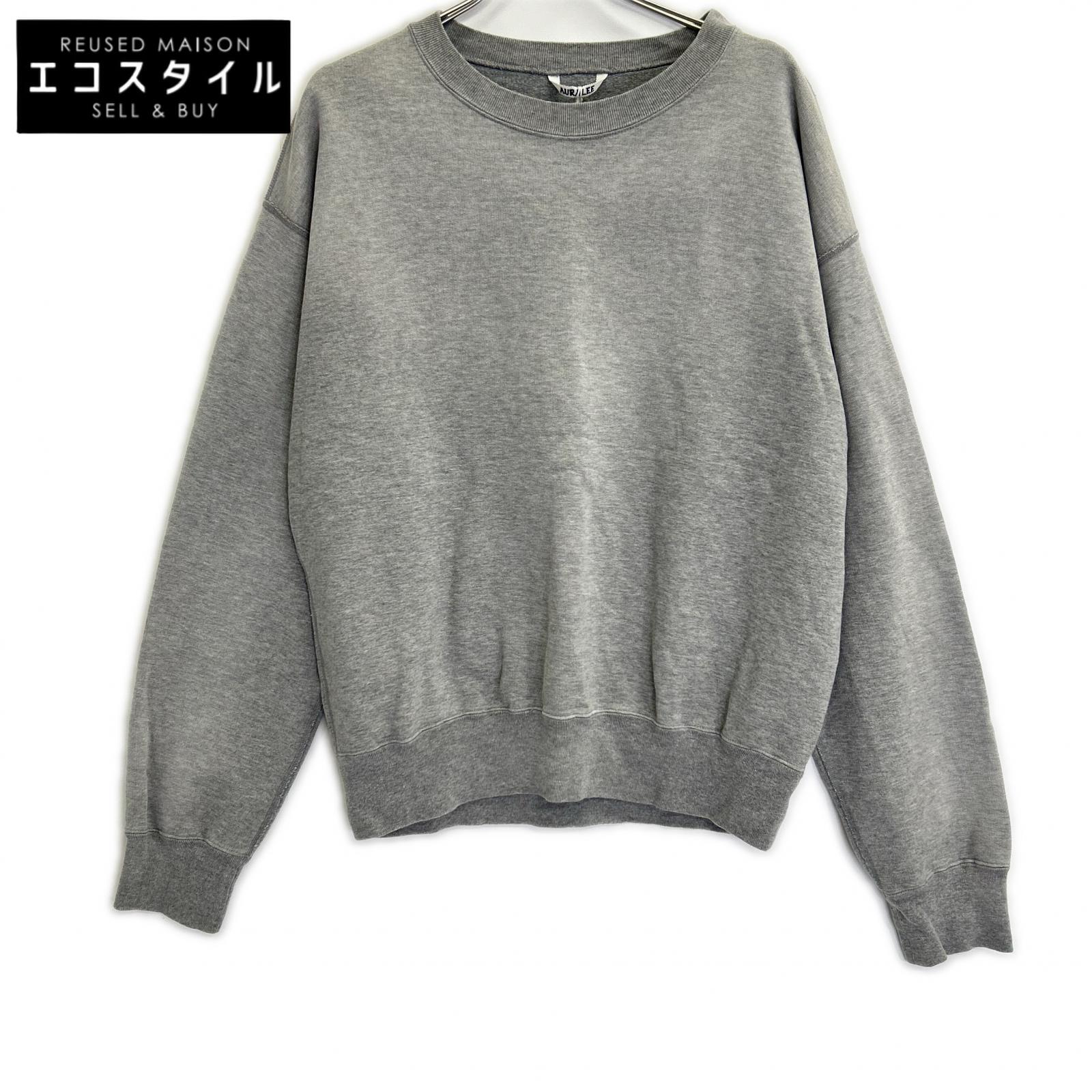 AURALEE オーラリー 【美品】A25AP02MS PRODUCT DYED PIMA LIGHT SWEAT P/O クルーネック スウェットシャツ トップス