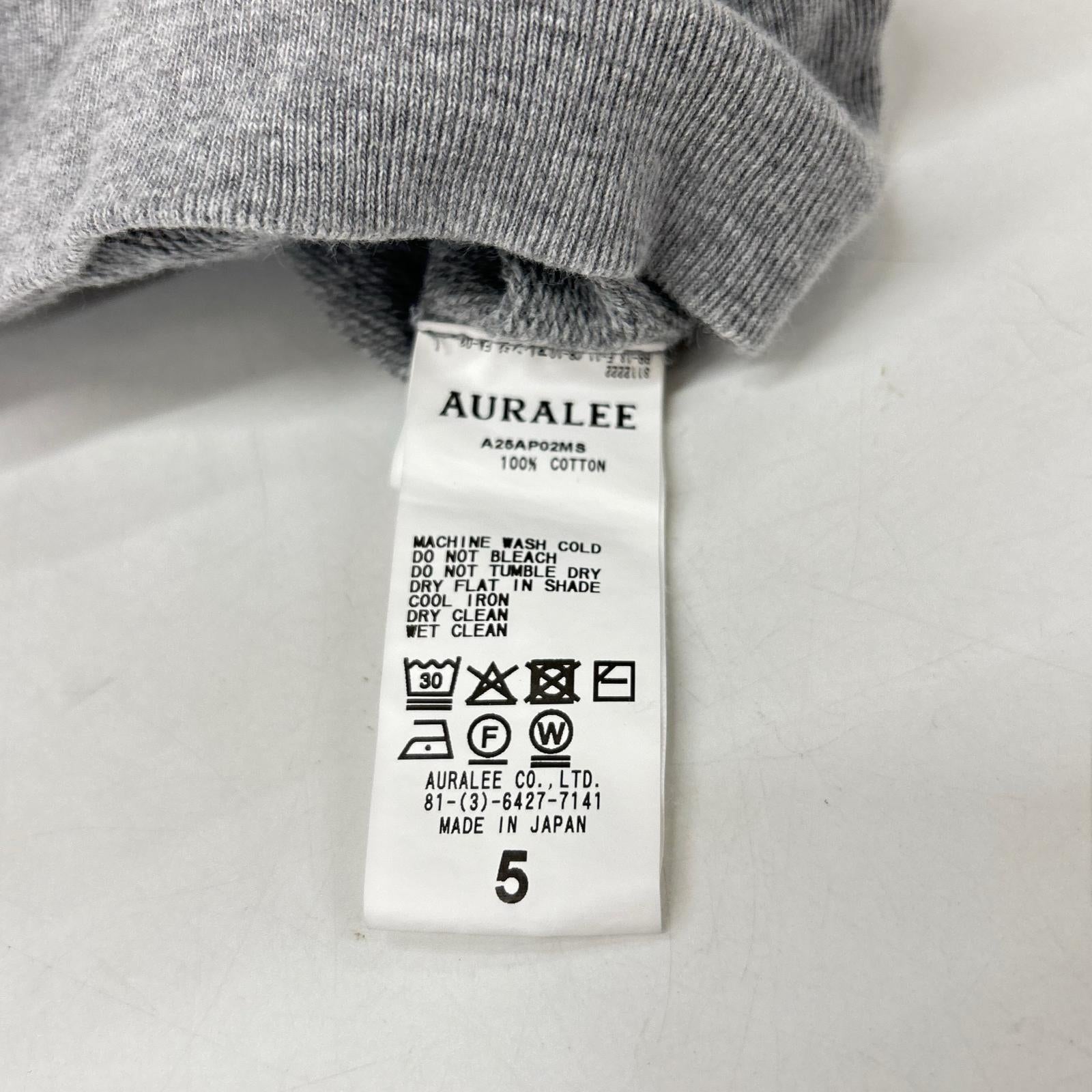 AURALEE オーラリー 【美品】A25AP02MS PRODUCT DYED PIMA LIGHT SWEAT P/O クルーネック スウェットシャツ トップス
