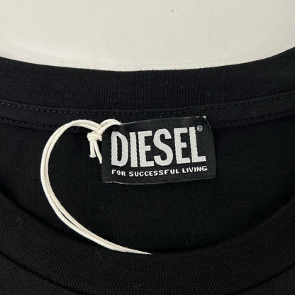 DIESEL ディーゼル ブラック T-JUST-ROCK グラフィック Tシャツ トップス