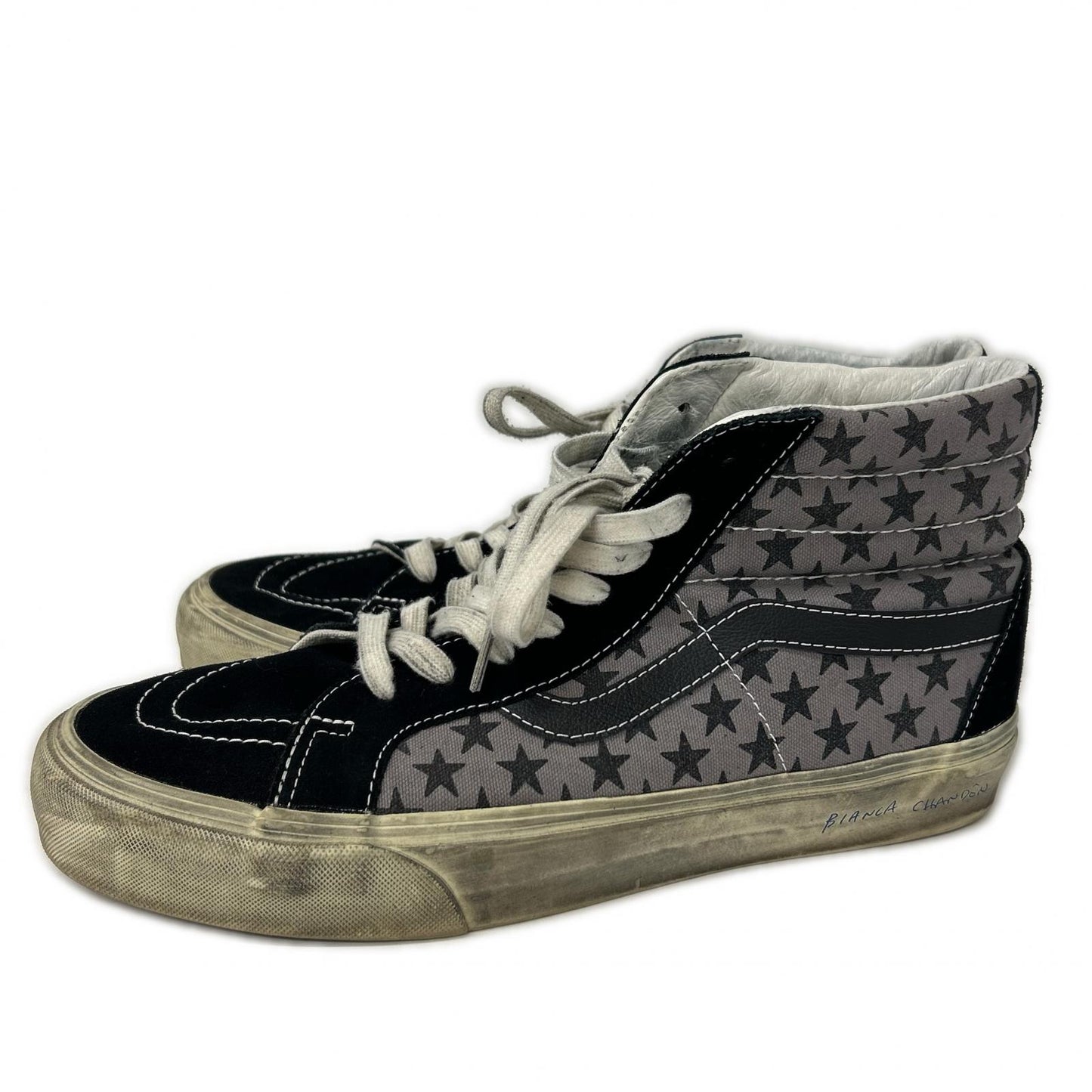 VANS VAULT バンズ ボルト ｘBianca Chandon 721454 Sk8-Hi ヴィンテージ加工 ハイカットスニーカー シューズ