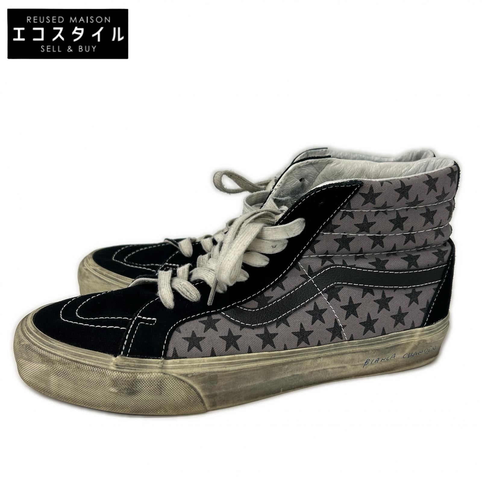 VANS VAULT バンズ ボルト ｘBianca Chandon 721454 Sk8-Hi ヴィンテージ加工 ハイカットスニーカー シューズ