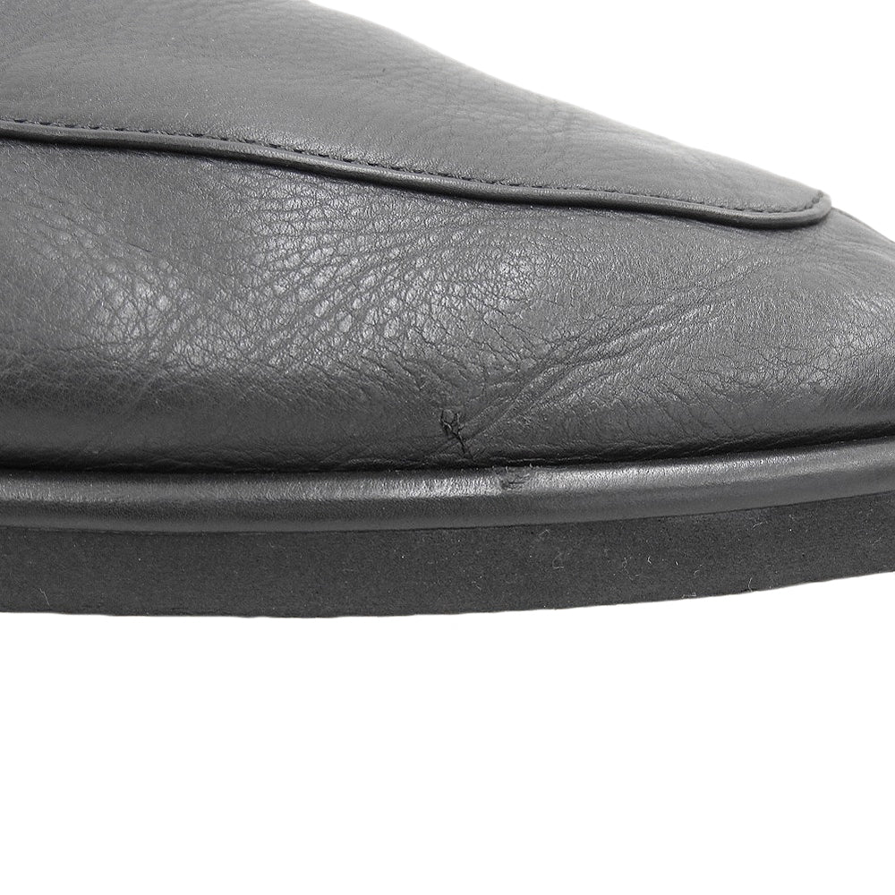 AURALEE オーラリー SOFT LEATHER LOAFERS スリッポン シューズ メンズ ブラック 9 BFA-36020-A シューズ