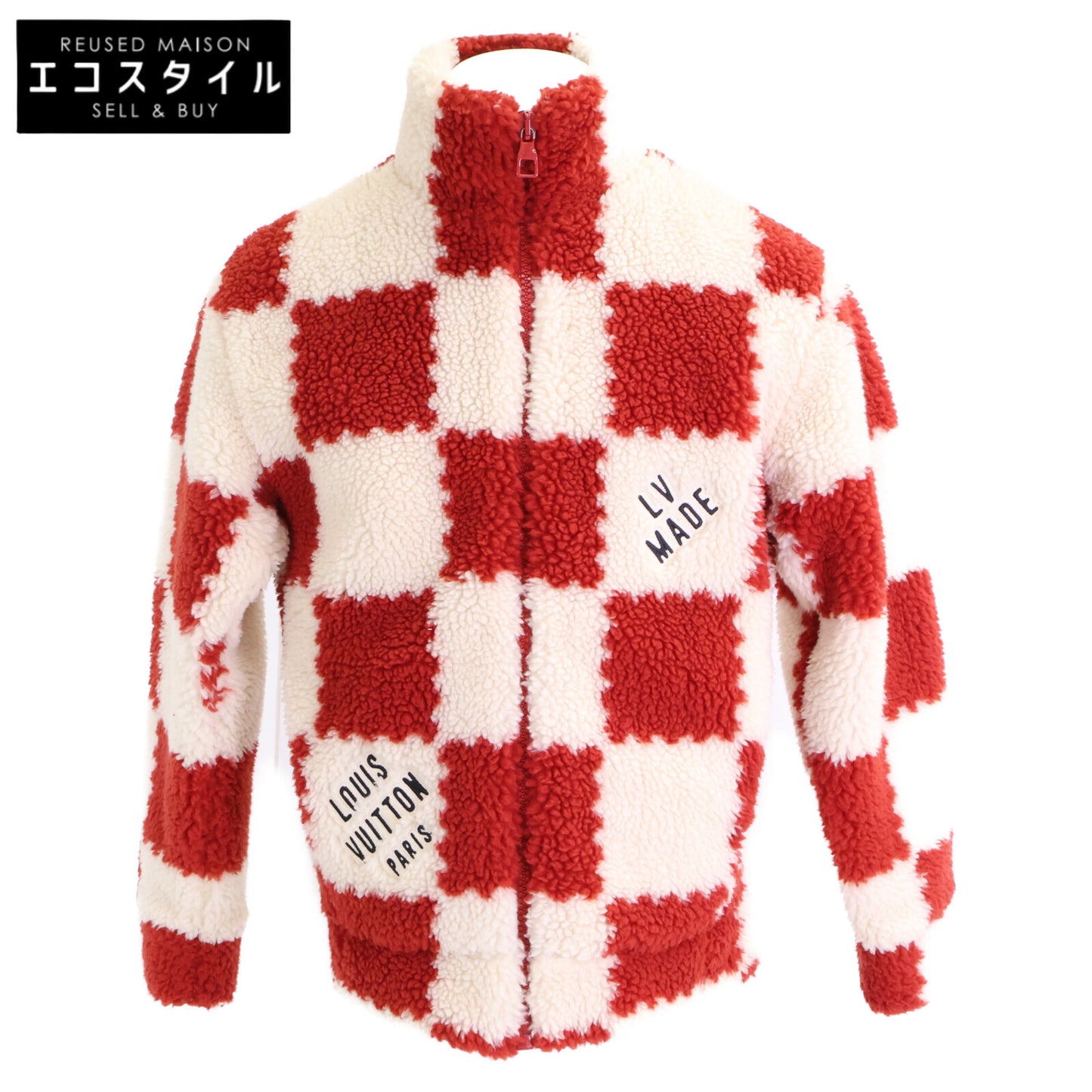 LOUIS VUITTON ルイヴィトン x NIGO 国内正規 HMY04W ダミエ ボアフリース ブルゾン ジャケット ジャケット