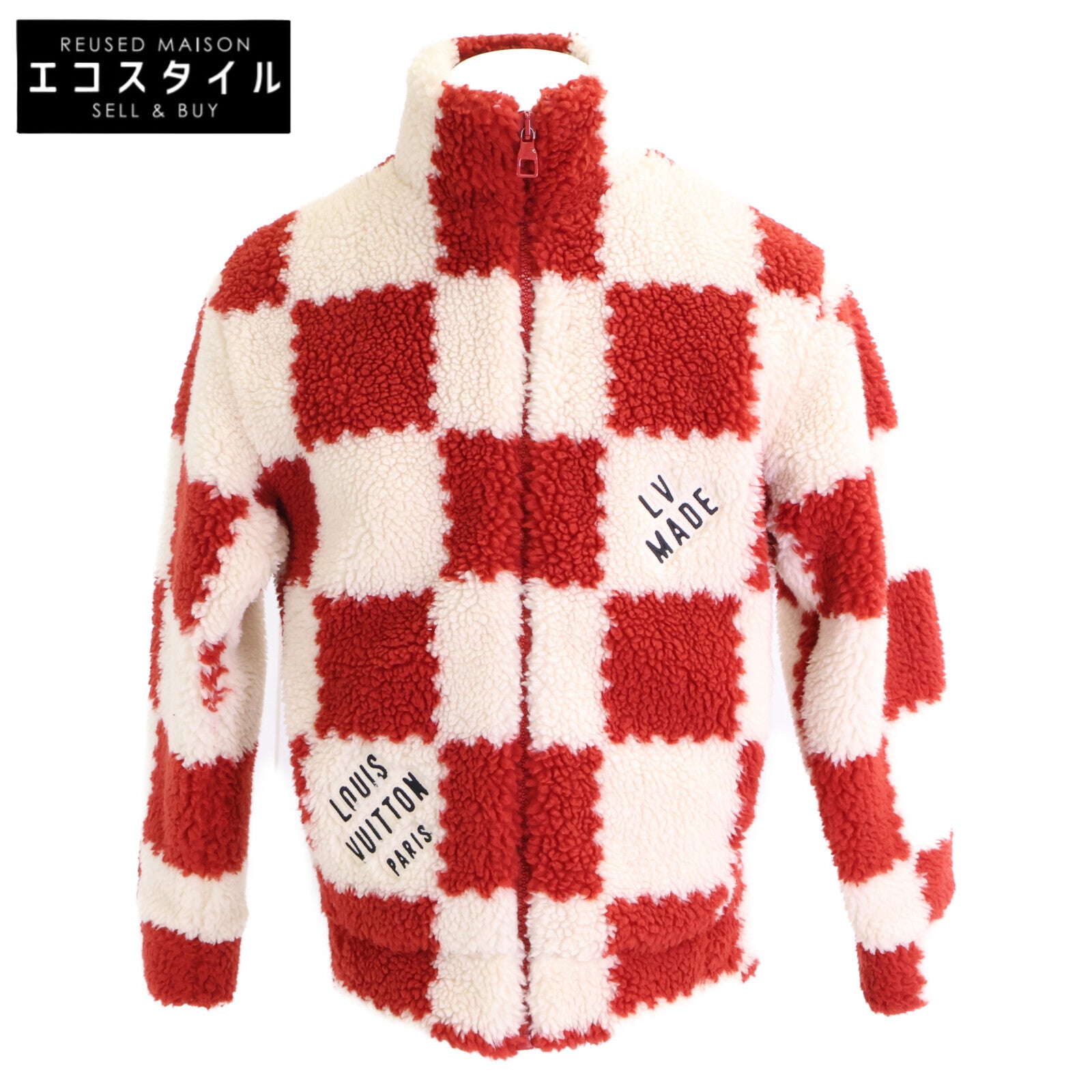 LOUIS VUITTON ルイヴィトン x NIGO 国内正規 HMY04W ダミエ ボアフリース ブルゾン ジャケット ジャケット