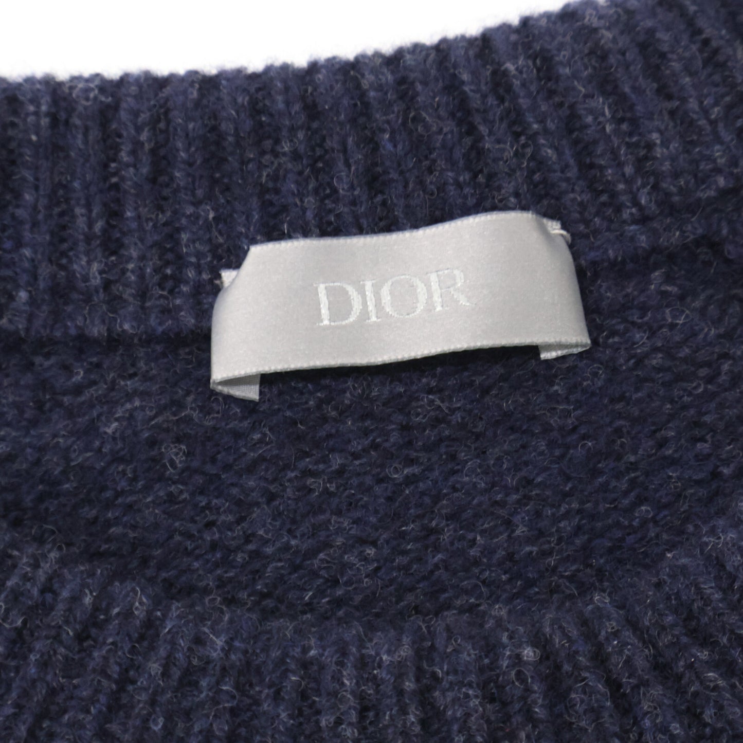 Dior HOMME ディオールオム 【美品/国内正規】213M640AT298 アトリエ刺繍 クルーネック ニットセーター トップス