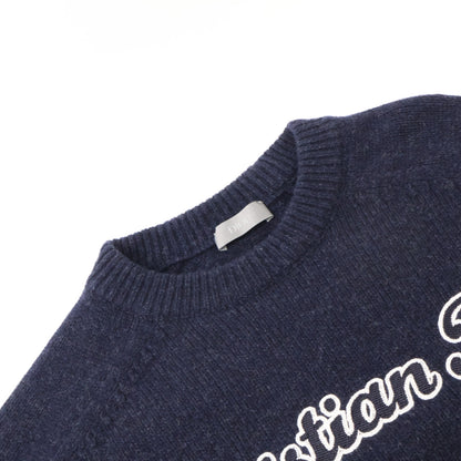 Dior HOMME ディオールオム 【美品/国内正規】213M640AT298 アトリエ刺繍 クルーネック ニットセーター トップス