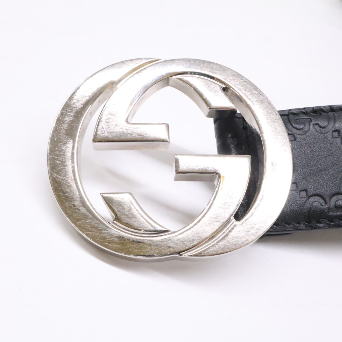 GUCCI グッチ 411924 インターロッキングG バックル付 ベルト