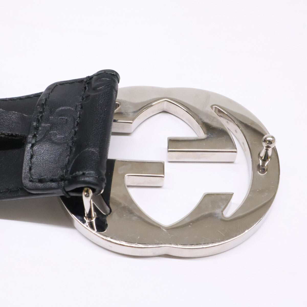 GUCCI グッチ 411924 インターロッキングG バックル付 ベルト