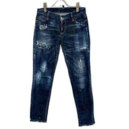DSQUARED2 ディースクエアード S72LB0206 インディゴ ダメージ加工 デニムパンツ　スキニー ボトムス