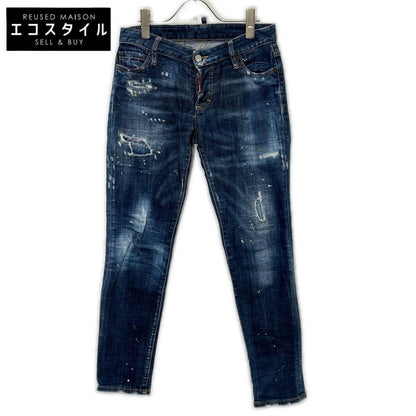 DSQUARED2 ディースクエアード S72LB0206 インディゴ ダメージ加工 デニムパンツ　スキニー ボトムス