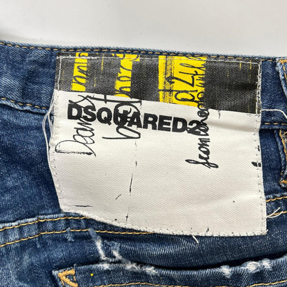 DSQUARED2 ディースクエアード S72LB0206 インディゴ ダメージ加工 デニムパンツ　スキニー ボトムス