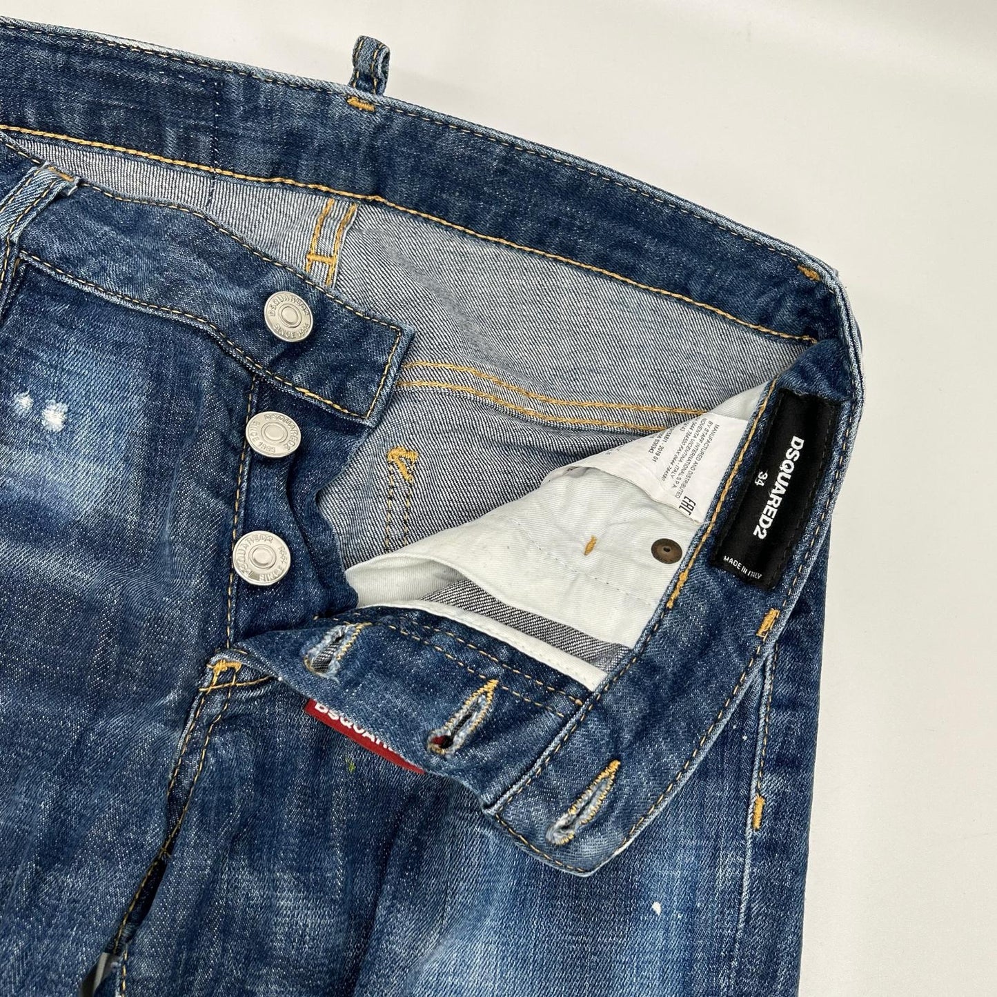 DSQUARED2 ディースクエアード S72LB0206 インディゴ ダメージ加工 デニムパンツ　スキニー ボトムス
