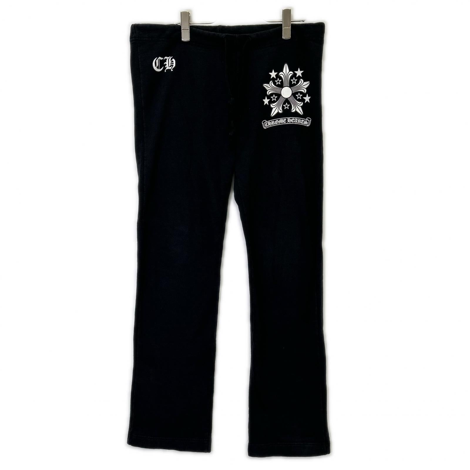 Chrome hearts クロムハーツ ブラック スウェットパンツ ボトムス