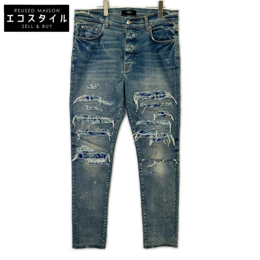 AMIRI アミリ ブルー ダメージ加工 デニムパンツ ボトムス