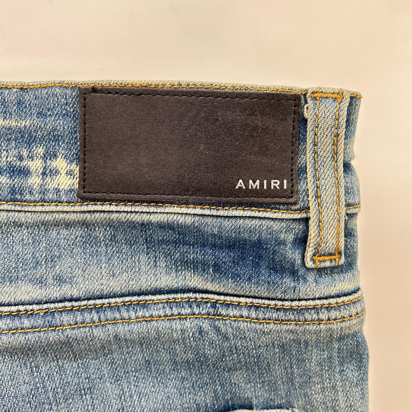 AMIRI アミリ ブルー ダメージ加工 デニムパンツ ボトムス
