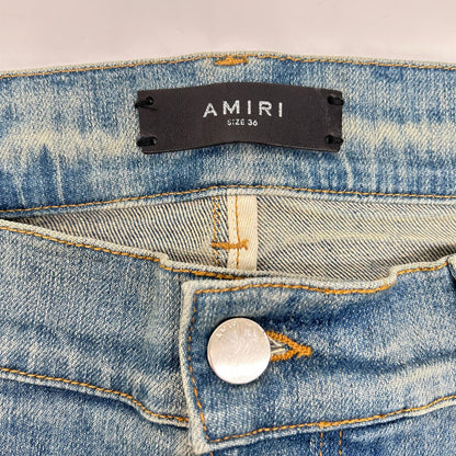 AMIRI アミリ ブルー ダメージ加工 デニムパンツ ボトムス