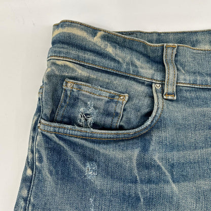 AMIRI アミリ ブルー ダメージ加工 デニムパンツ ボトムス