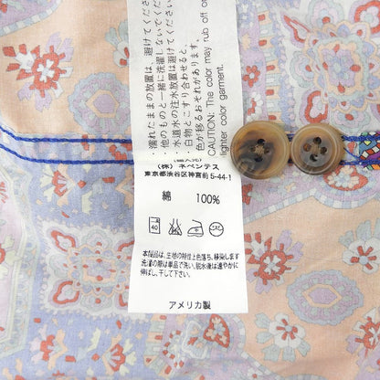 Engineered Garments エンジニアードガーメンツ 総柄 スタンドカラー シャツ サイドスリット トップス メンズ マルチカラー S トップス