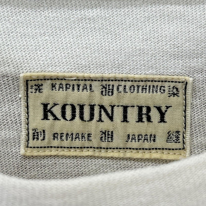 KAPITAL キャピタル アイボリー 天竺 2TONE BONE TEE Tシャツ EK-1112 トップス