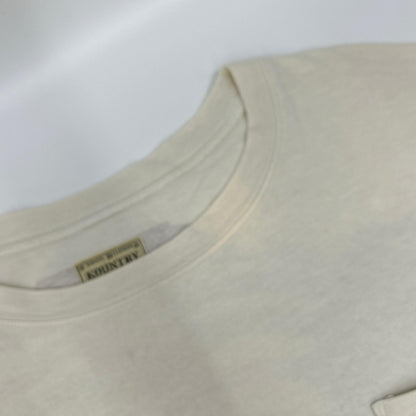 KAPITAL キャピタル アイボリー 天竺 2TONE BONE TEE Tシャツ EK-1112 トップス
