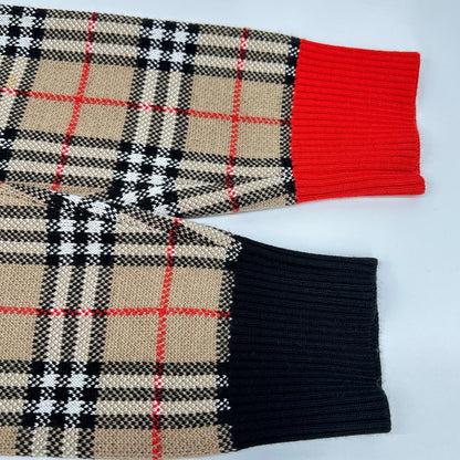BURBERRY バーバリー 8038621 ヴィンテージチェック クルーネックニット トップス