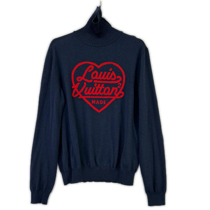 LOUIS VUITTON ルイヴィトン HMN05W　×NIGO　インタルシアハート ニット トップス