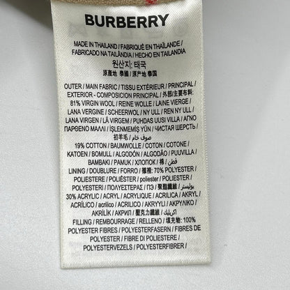 BURBERRY vintage check snap-button jacket with boa lining