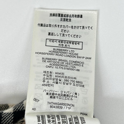 BURBERRY vintage check snap-button jacket with boa lining