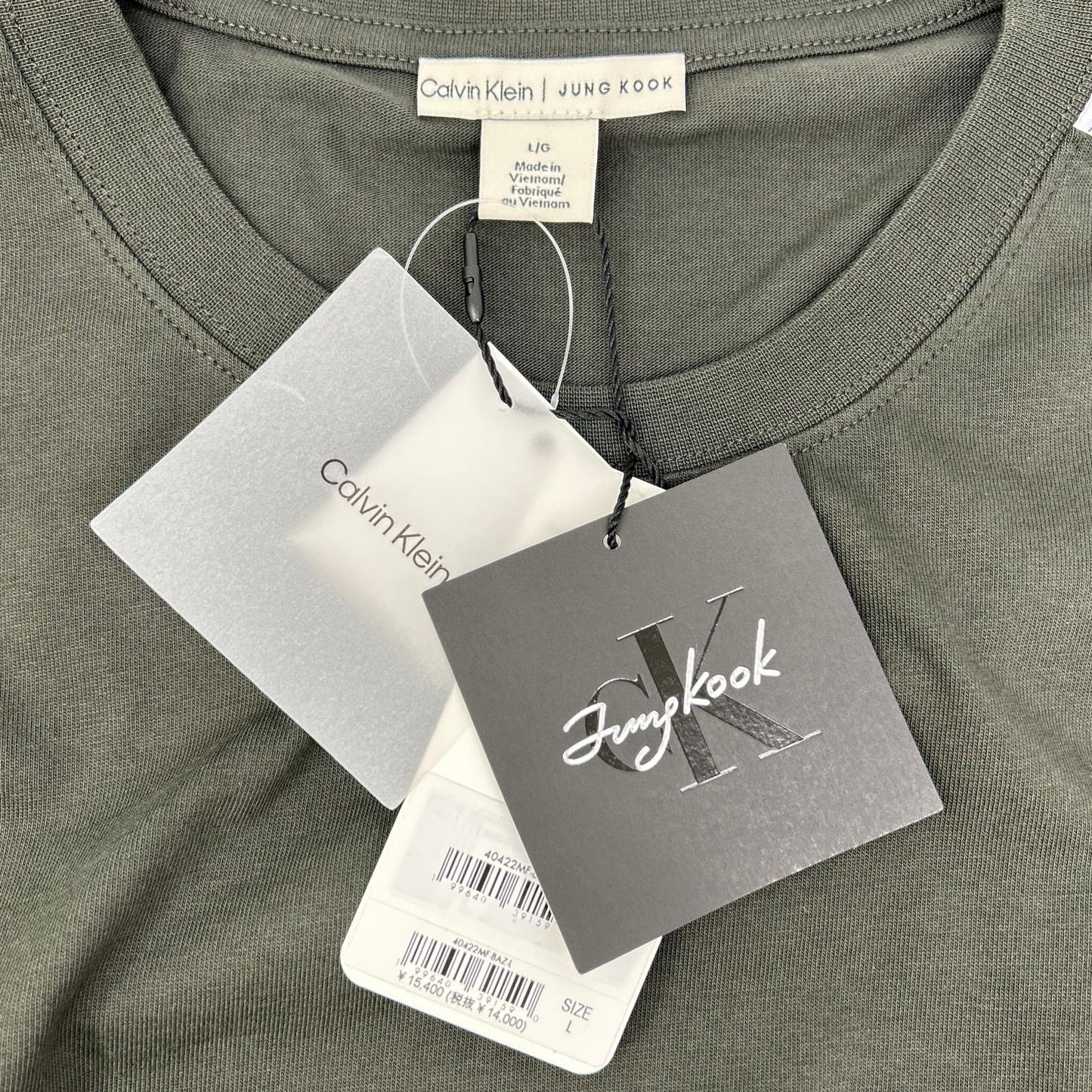 CalvinKlein カルバンクライン ×JUNG KOOK 40422MF REBEL RACING STRIPE L/S TEE 長袖Tシャツ トップス