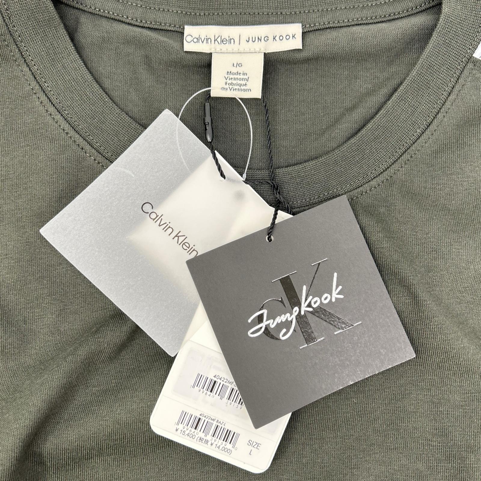 CalvinKlein カルバンクライン ×JUNG KOOK 40422MF REBEL RACING STRIPE L/S TEE 長袖Tシャツ トップス